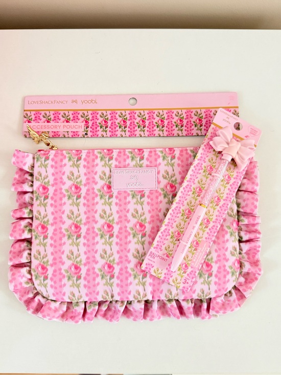LoveShackFancy Other - NWT LoveShackFancy x Target Coquette Bow Pink Pencil Pouch & Matching Pen Bundle
